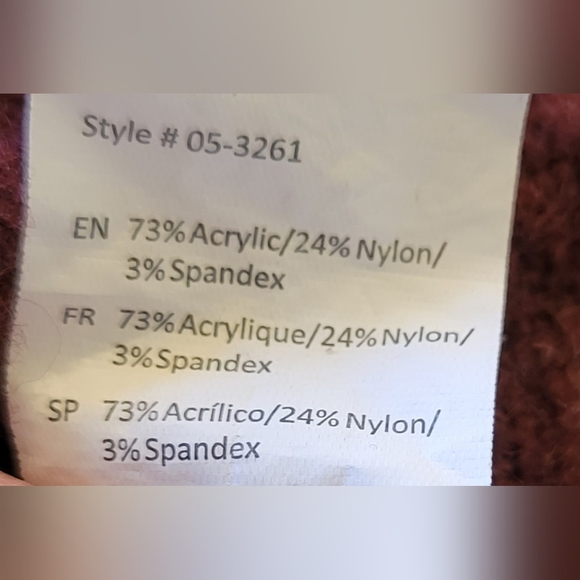 Urban Heritage Maroon and White Striped Crew Neck Sweater - Picture 5 of 7